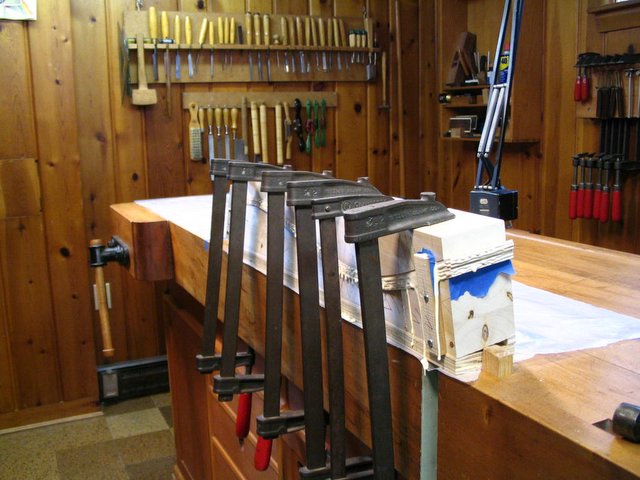 Gluing Right S-Side of Back Frame